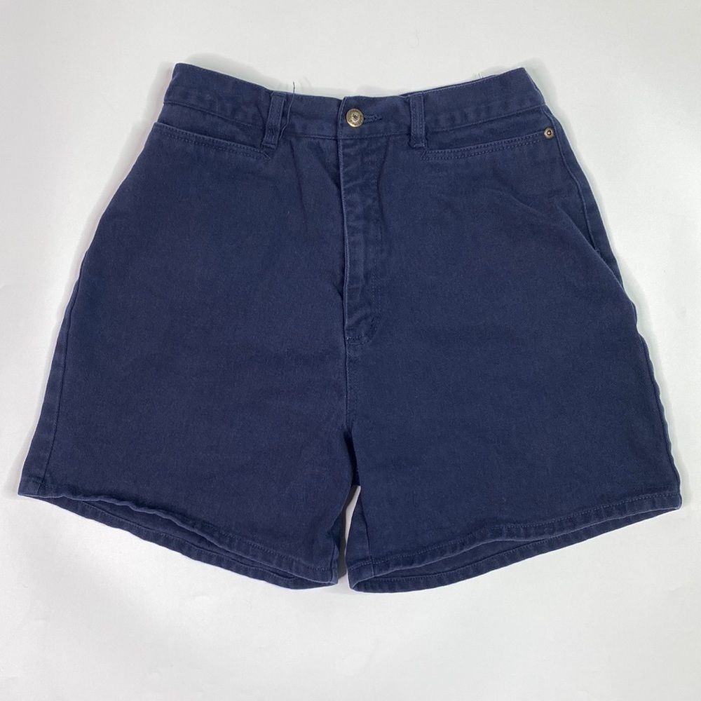 Vintage Christopher & Banks Navy Blue Denim Shorts Size 8